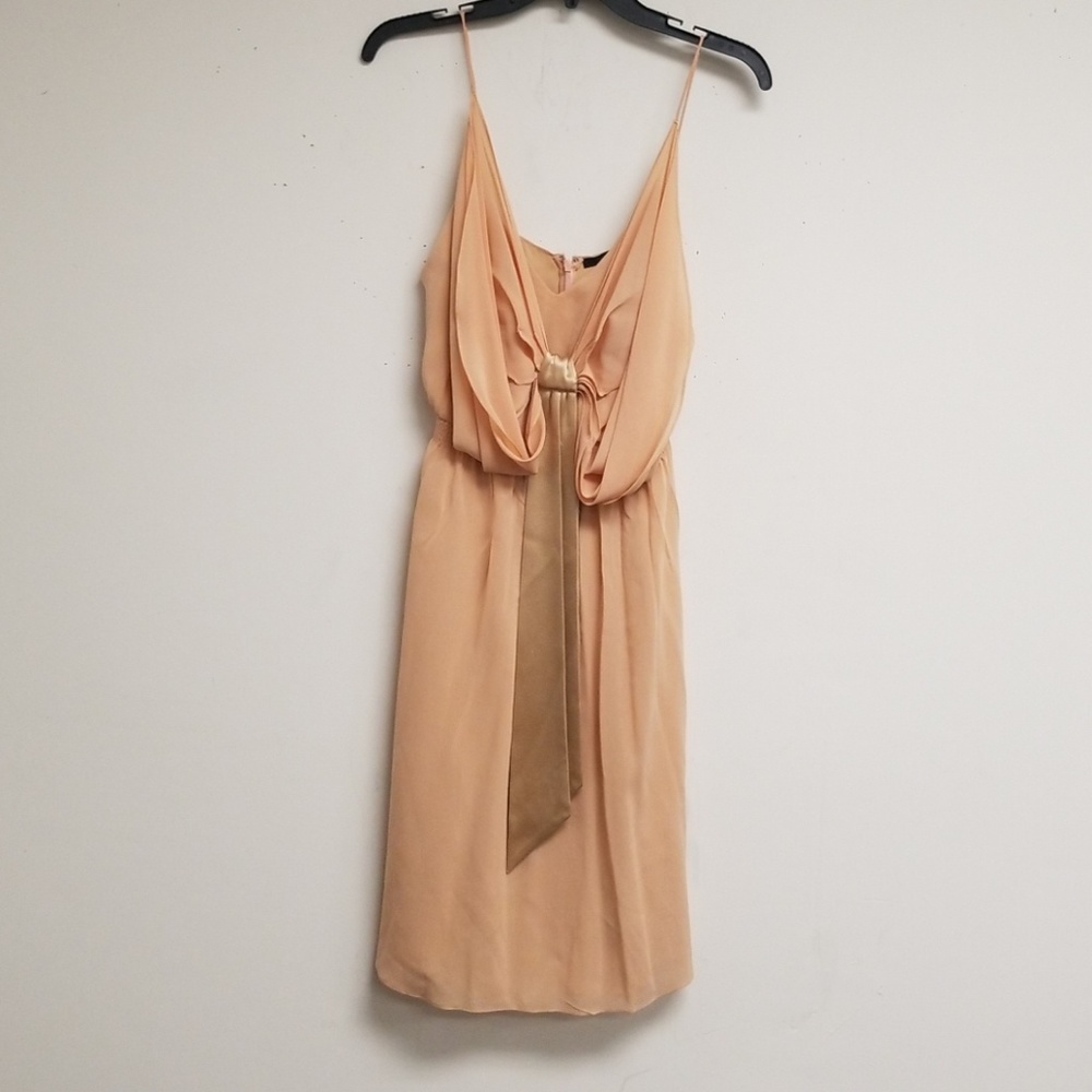Sari Gueron Peach Straps Dress Size XS